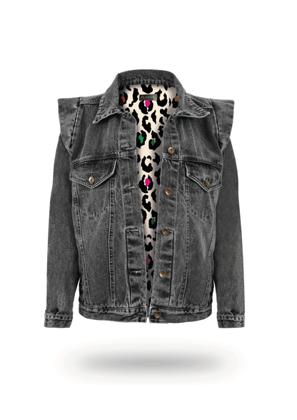 Set Tristan con forro Animal Print + Pañuelo seda Bosque