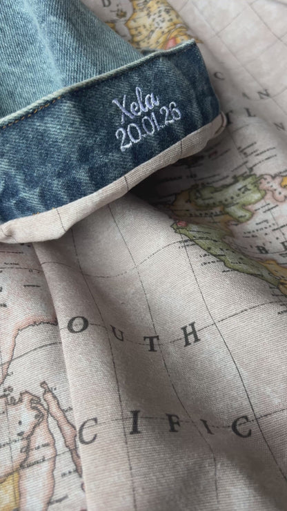 Set Tristan con Forro Mapamundi + Nombres en puños